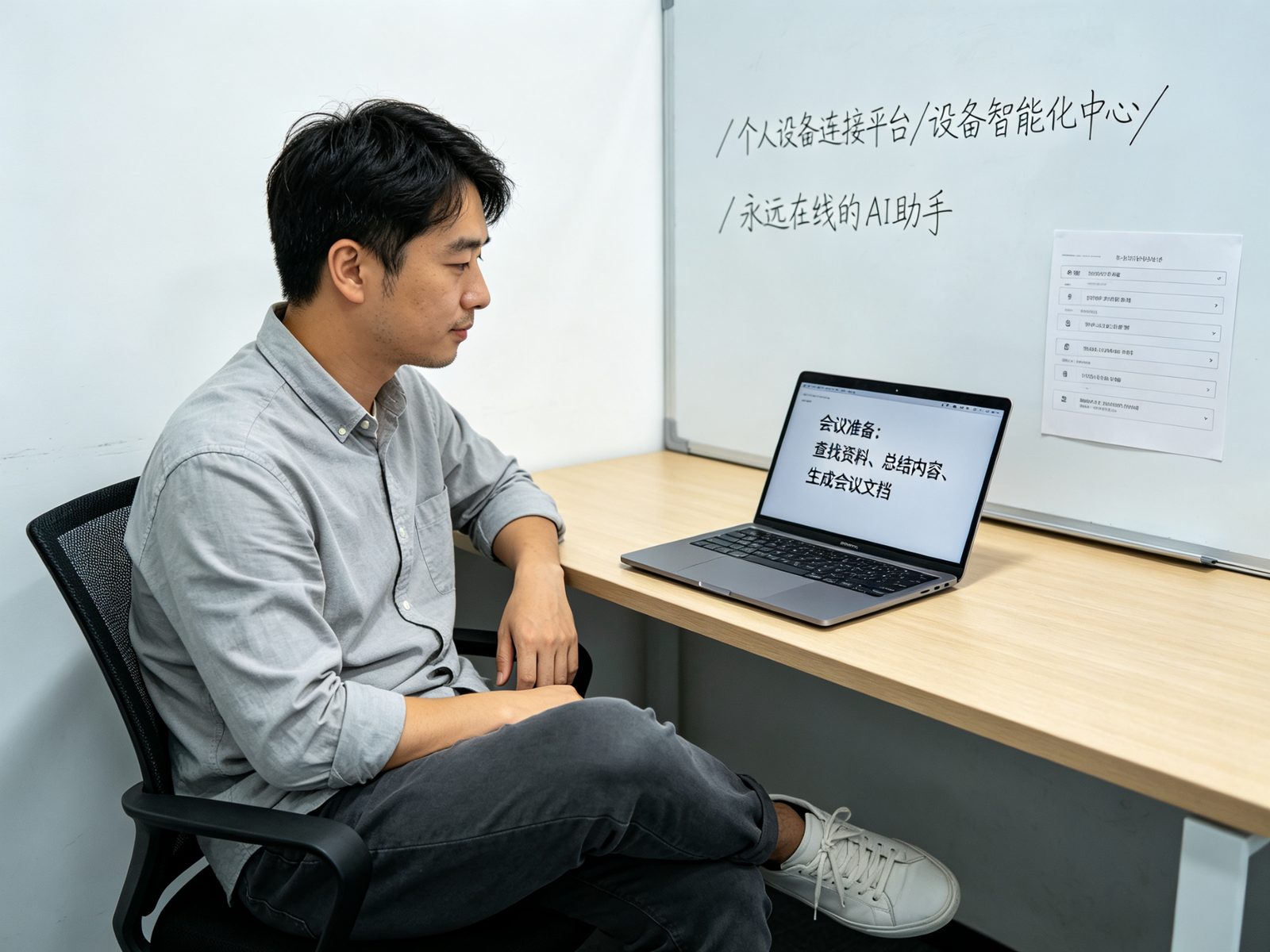 工作中让助手准备会议资料