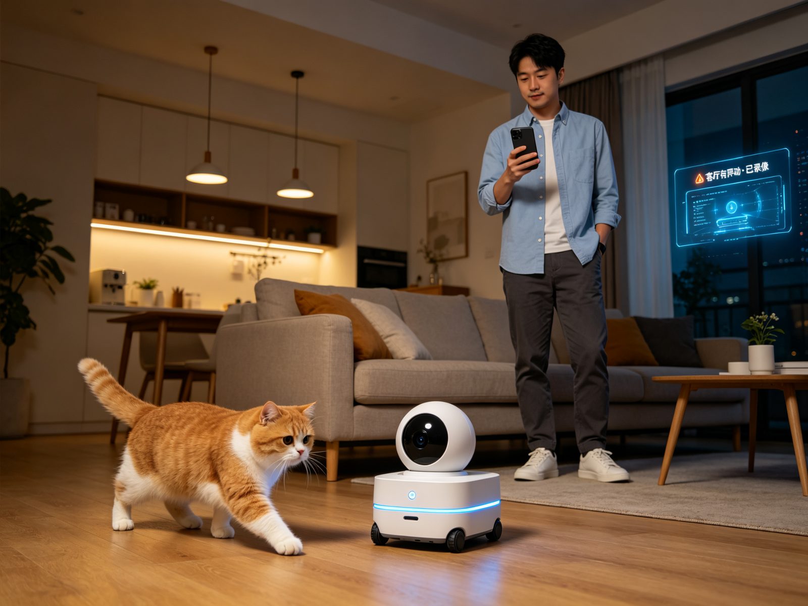 Robo 小车看家识场景并自动告警